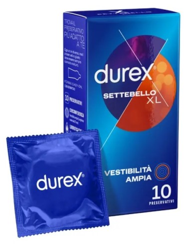 Durex Settebello Vestibilità Ampia XL 10 Preservativi